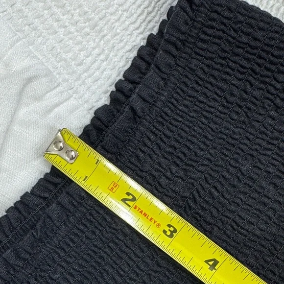 J. Crew Linen Smocked Waist Mini Skirt Bundle XXL Plus Size Black, White & Linen - Picture 9 of 16